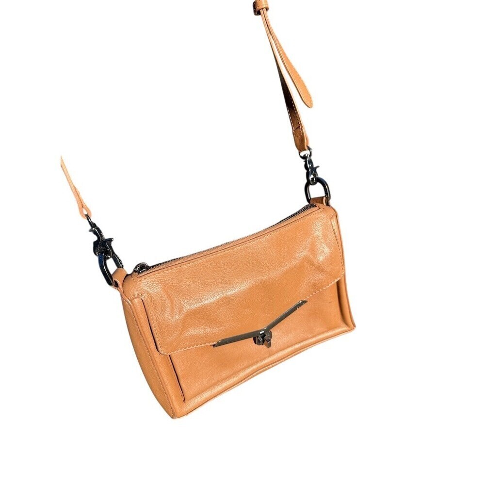 Botkier Valentina Small Crossbody Bag Cognac Tan Leather